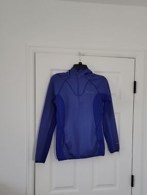 Columbia Purple/Blue Quarter-Zip Hoodie
